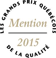 Award 2015 from the Mouvement québécois de la qualité
